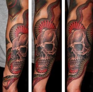 Tatuaje de calavera japonesa