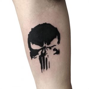 Punisher Skull Logo Tatuaje