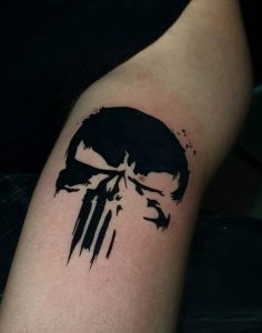 Punisher Skull Logo Tatuaje