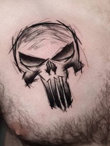 Tatuaje De Calavera Punisher 