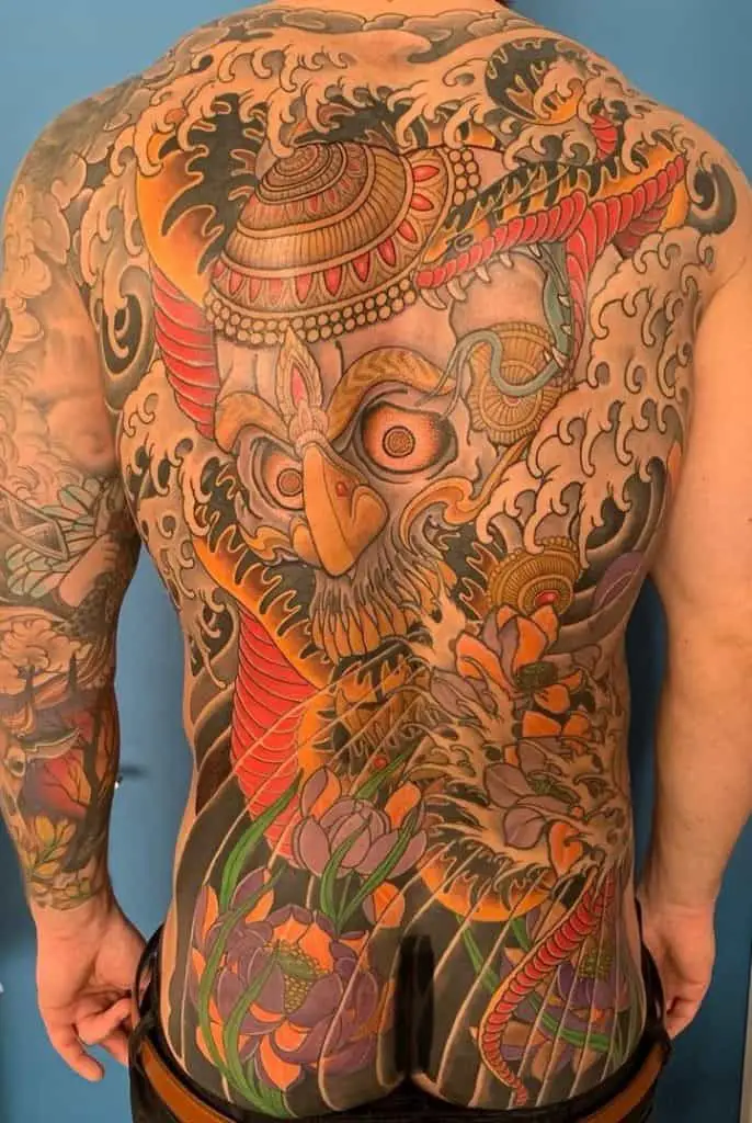 Tatuaje de calavera tibetana