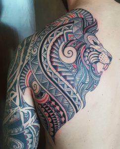 Tatuaje De León Tribal