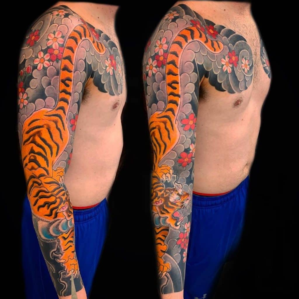 Tatuaje De Tigre Tebori
