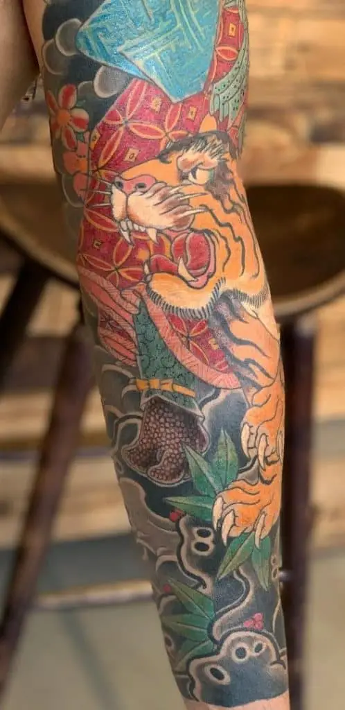 Tatuaje De Tigre Tebori