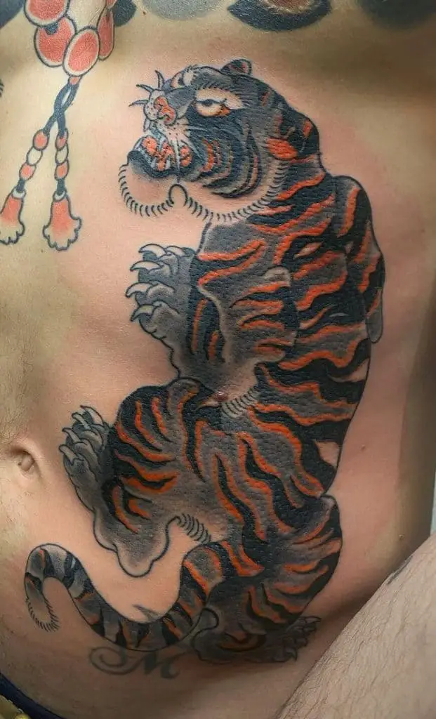 Tatuaje de tigre japonés