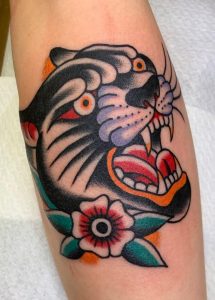 Tatuaje De Pantera Tradicional