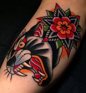 Tatuaje De Pantera Tradicional