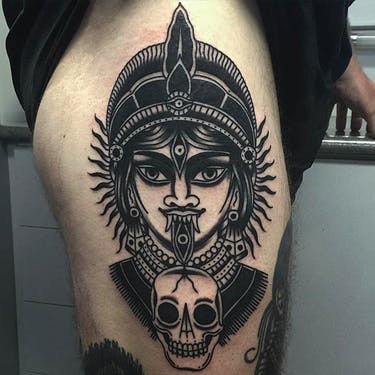 Demonios y deidades: impresionantes tatuajes negros de Aaron J Murphy