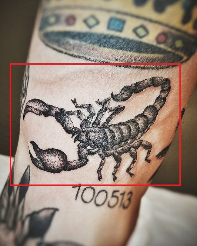 Josh Beech-Scorpion-Tattoo