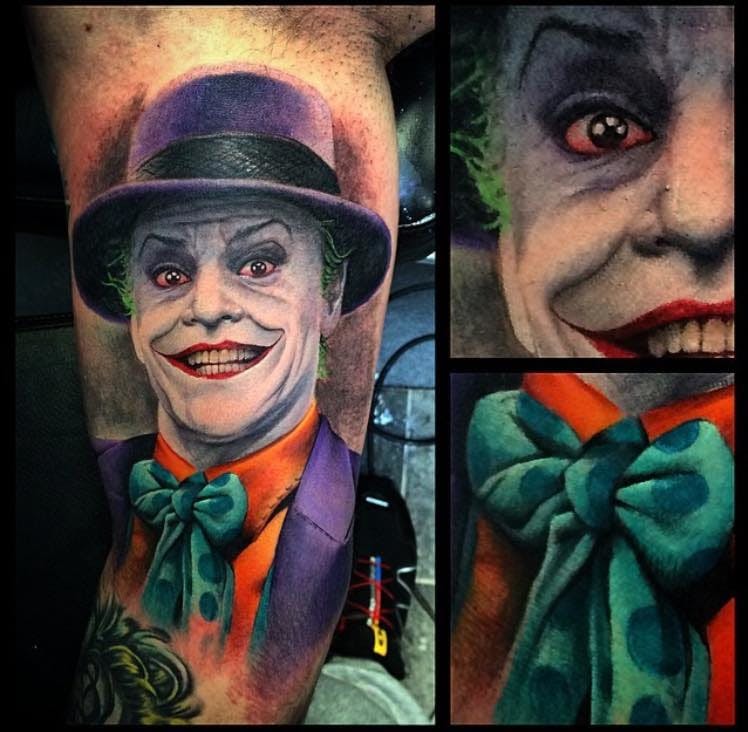 Tatuaje de Joker por Martin Binczewski #joker #batman #Marvel #dccomics