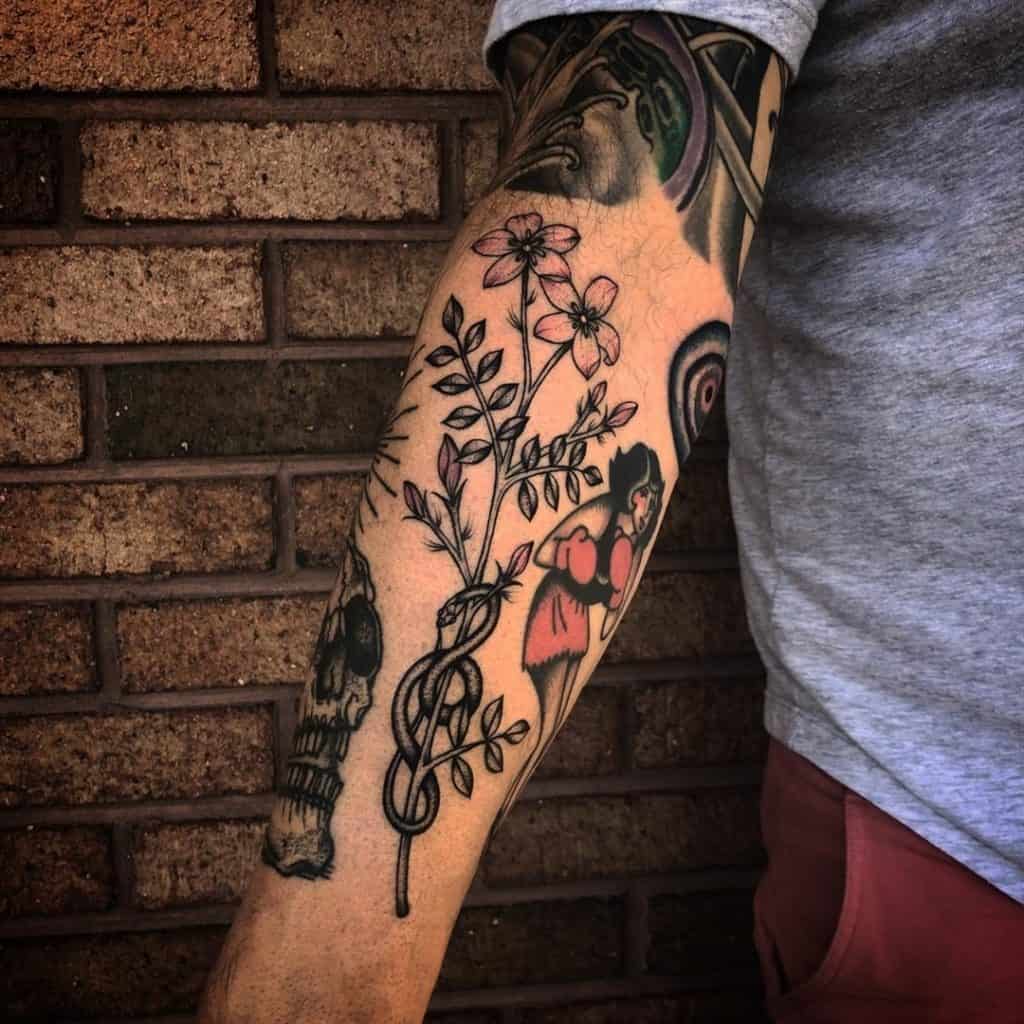Tatuaje de la flor de jazmín 1