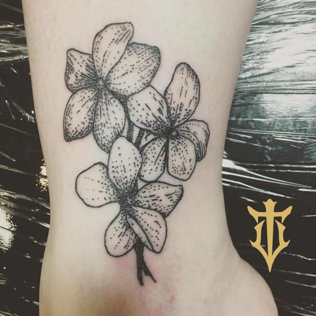 Tatuaje de la Flor Violeta 2