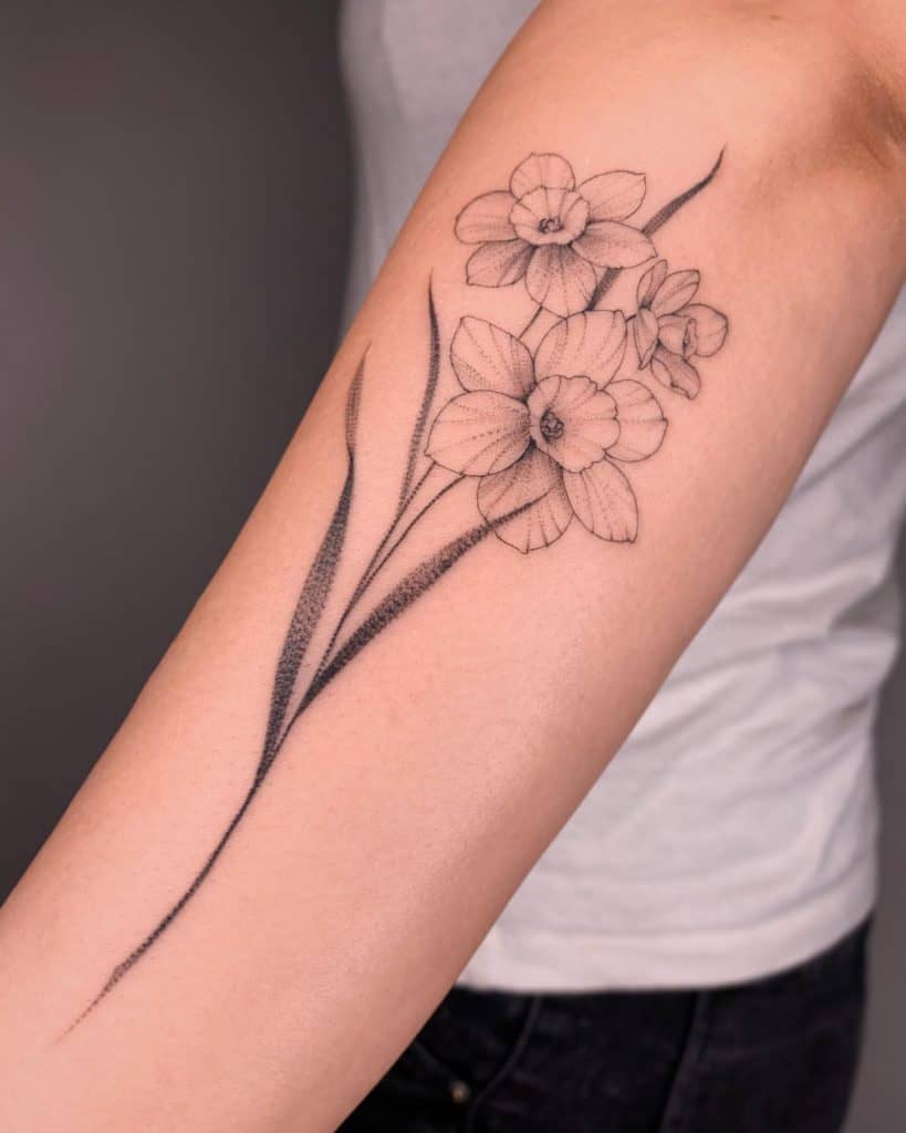 Tatuaje de la Flor de Narciso 1