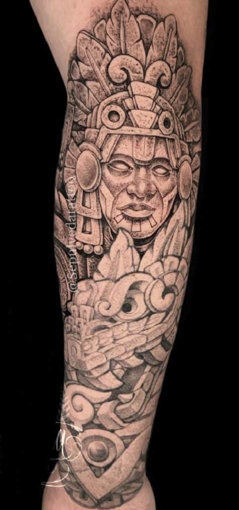 Tatuaje Quetzalcoatl