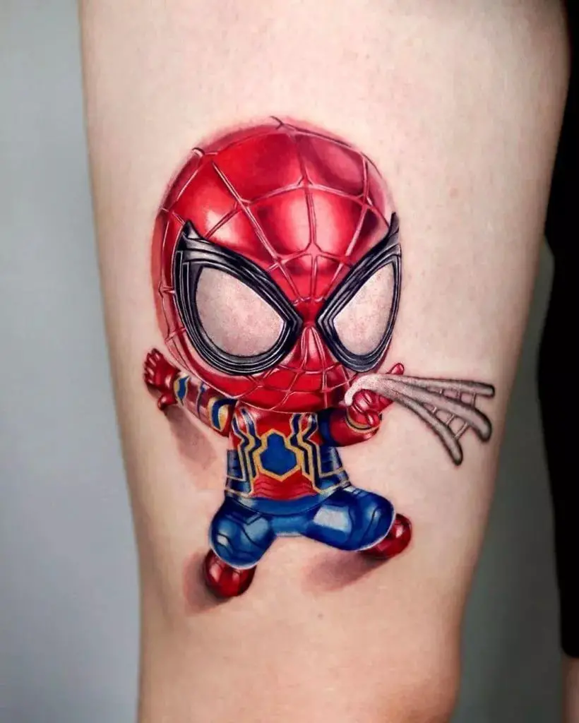 tatuaje de Spiderman