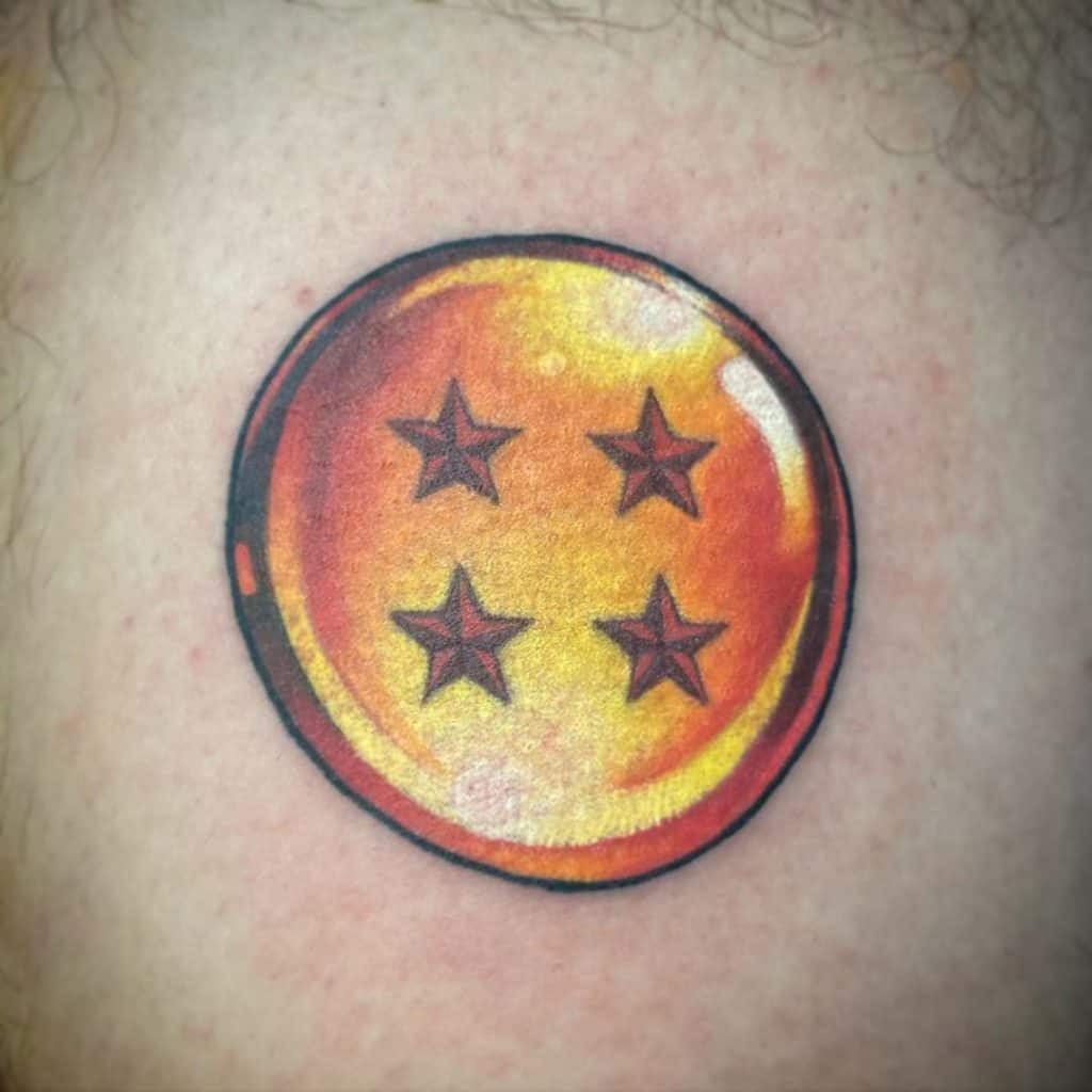 Tatuaje de 4 estrellas de Dragon Ball 3