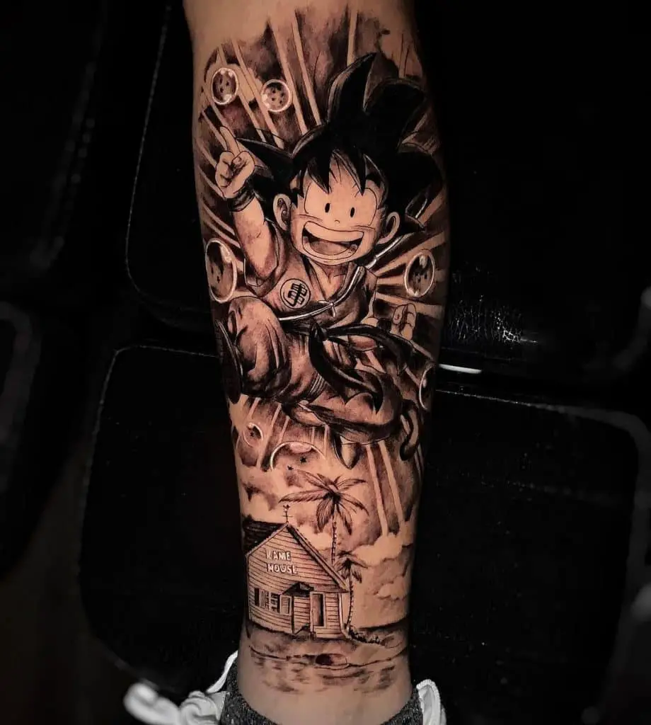 Manga del tatuaje de Dragon Ball 1