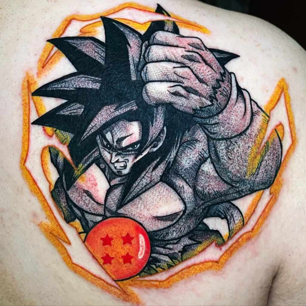 Tatuaje de espalda de Dragon Ball 4