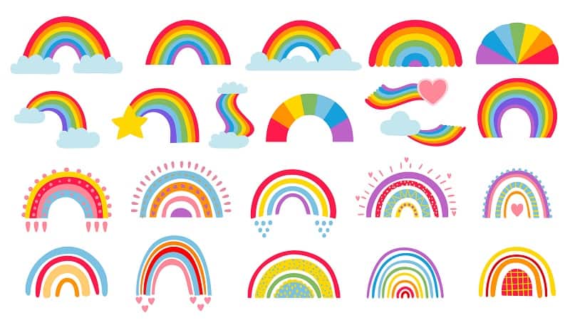¿Hay diferentes tipos de arco iris?