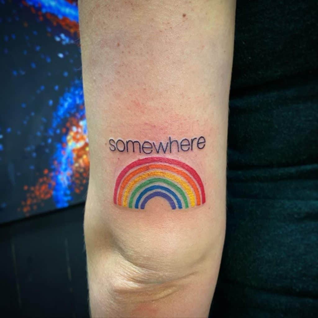 Diseño del tatuaje Somewhere Over The Rainbow 