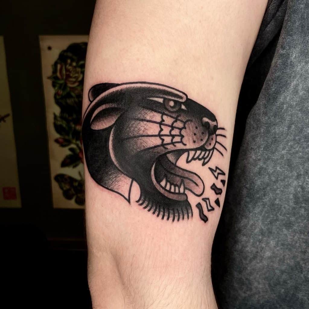 Tatuaje de pantera pequeña 1