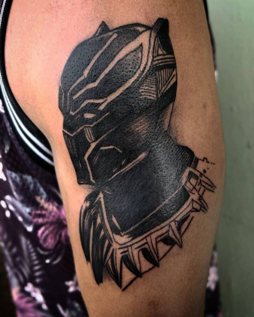 Pantera Negra (Marvel) Tatuaje 3
