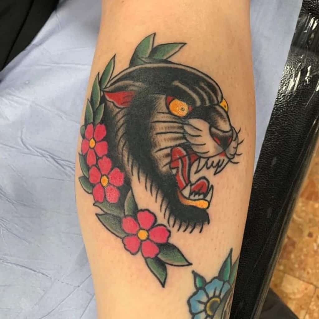 Tatuaje de pantera para niñas 2