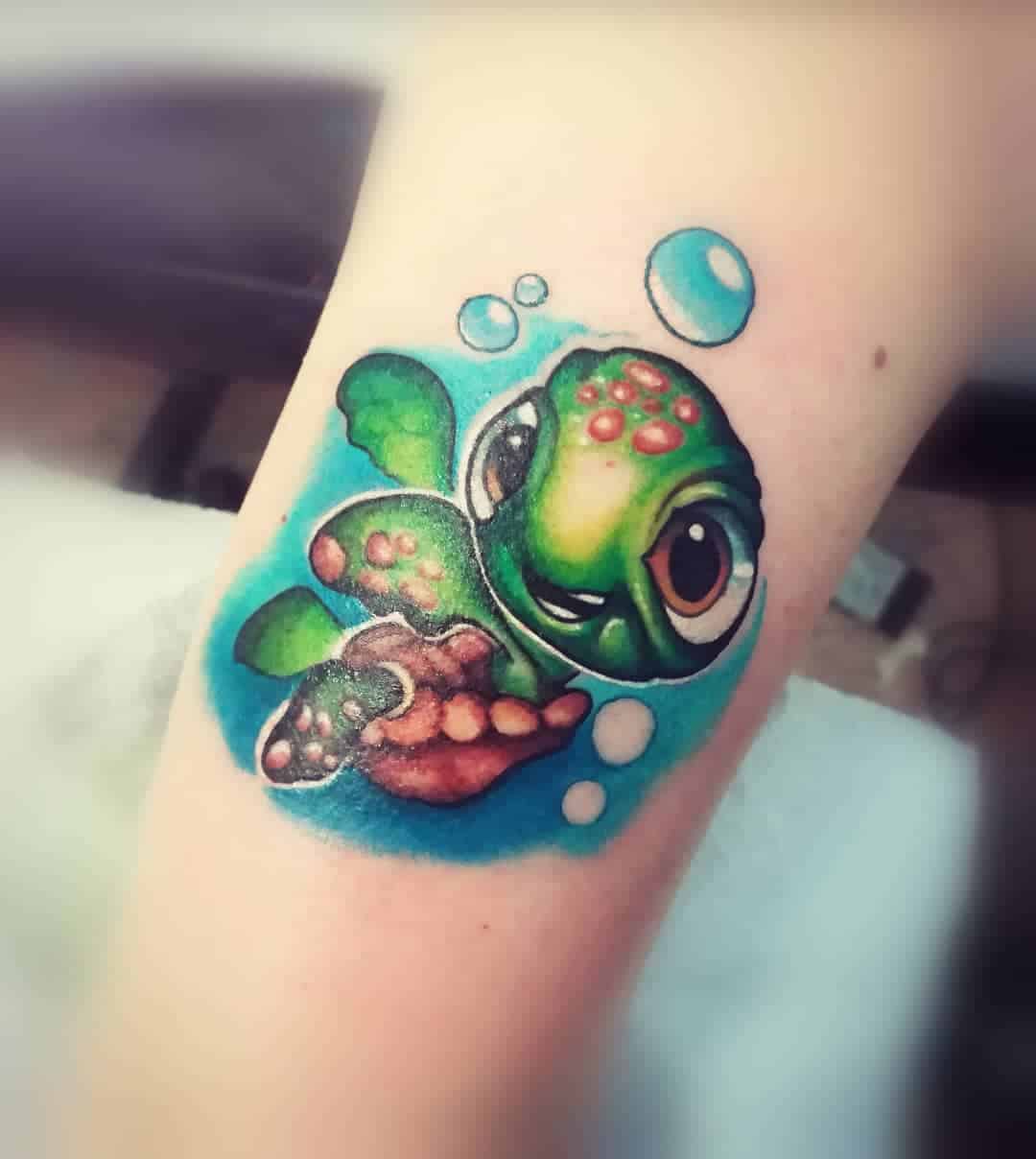 Tatuajes de tortugas estilo dibujo animado 1