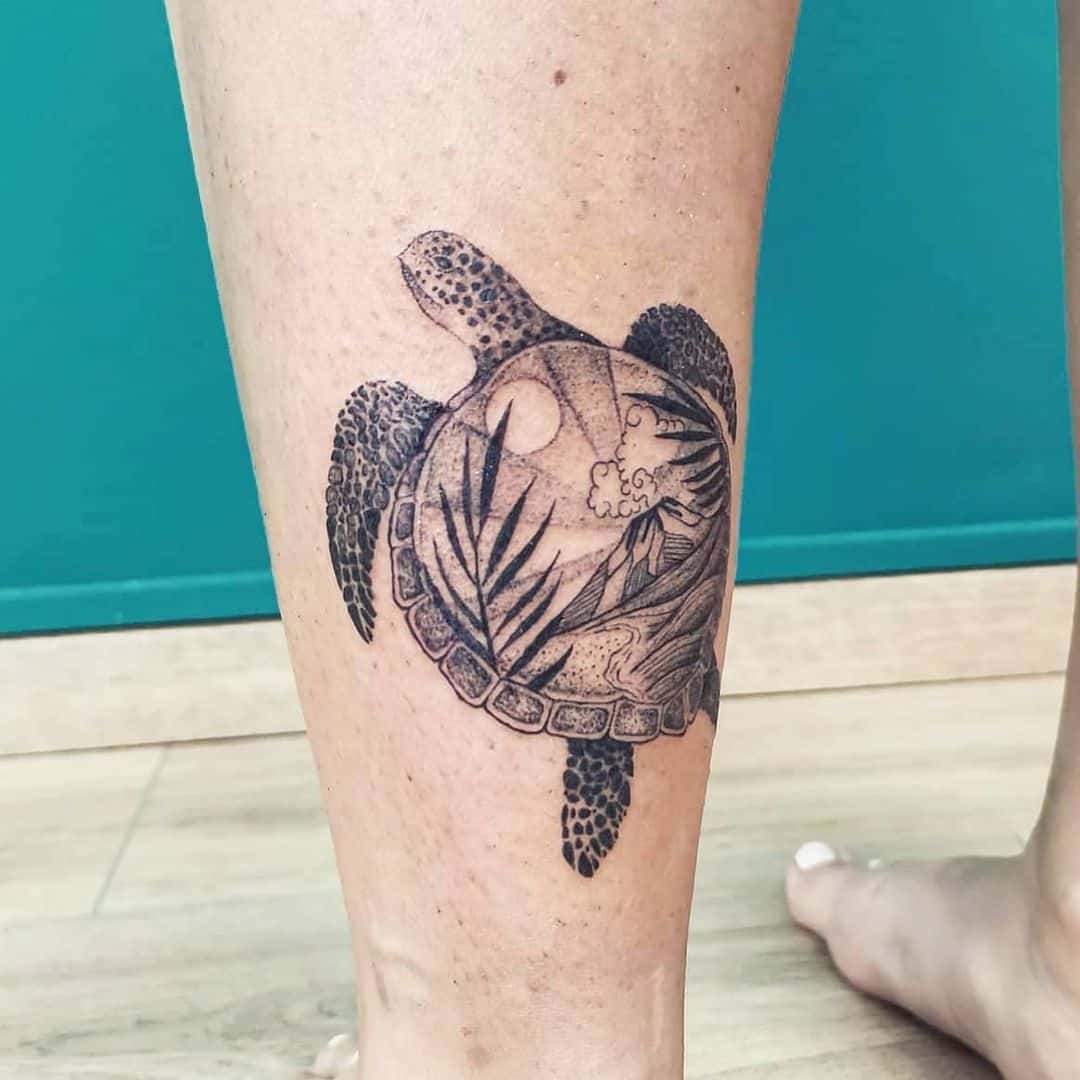 Diseños de tatuajes de tortugas en 3D 3