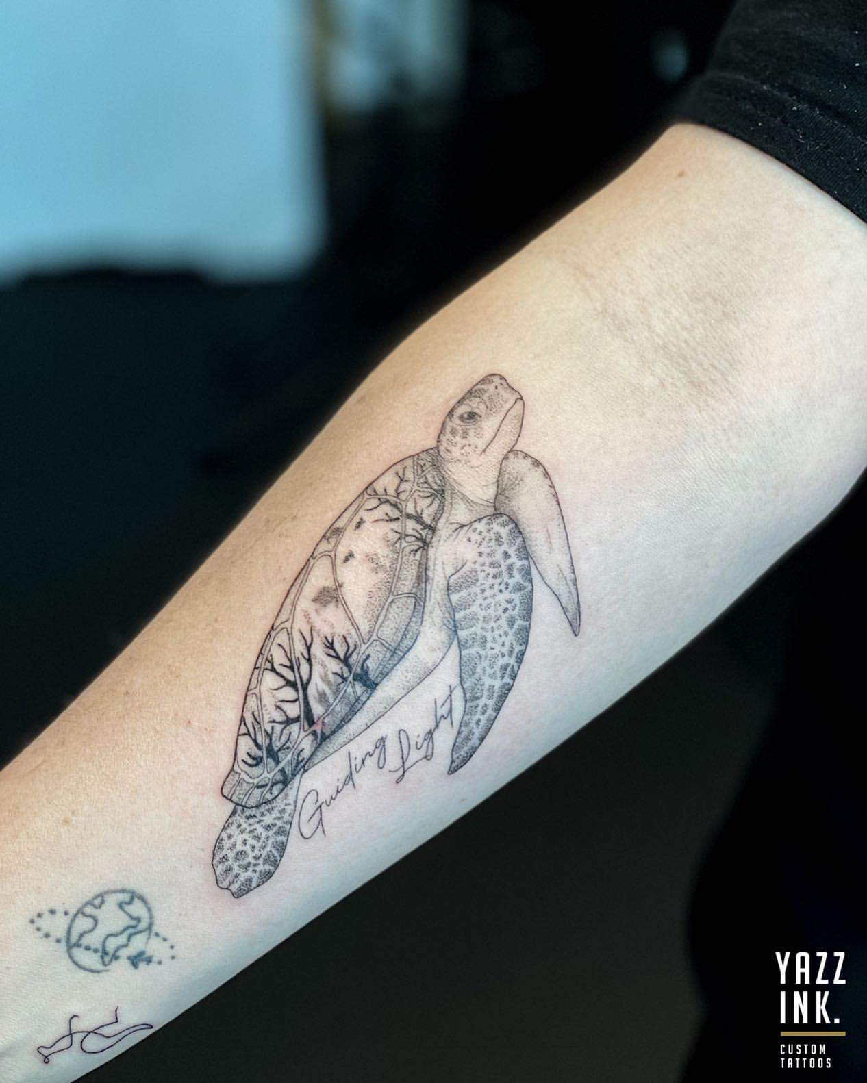 Tatuajes de tortugas con eslogan 2