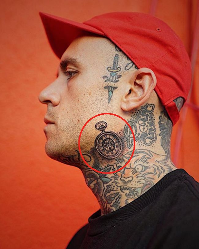 Adam22-Clock-Tattoo