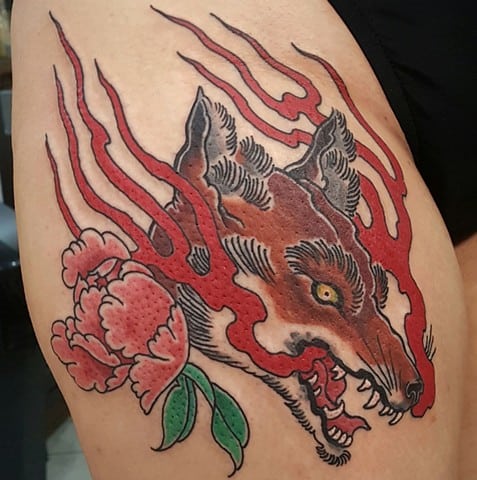 Tatuaje Evil Kitsune