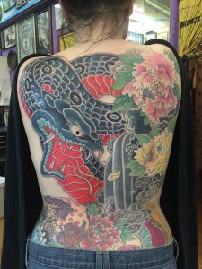 Tatuaje de serpiente japonesa