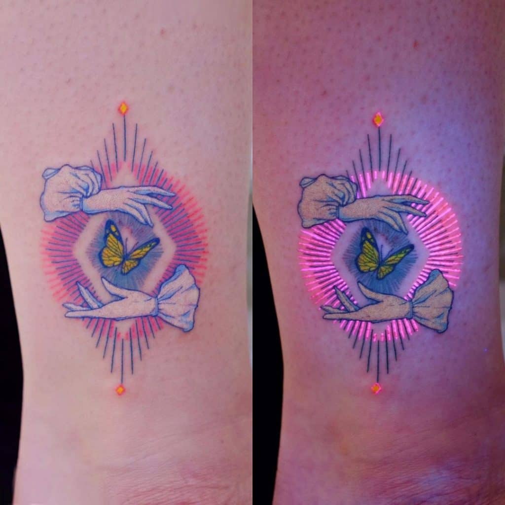 Tatuajes UV o que brillan en la oscuridad 1