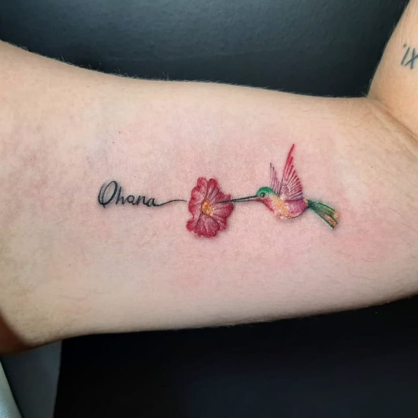 Tatuajes de flores para padre e hija 2