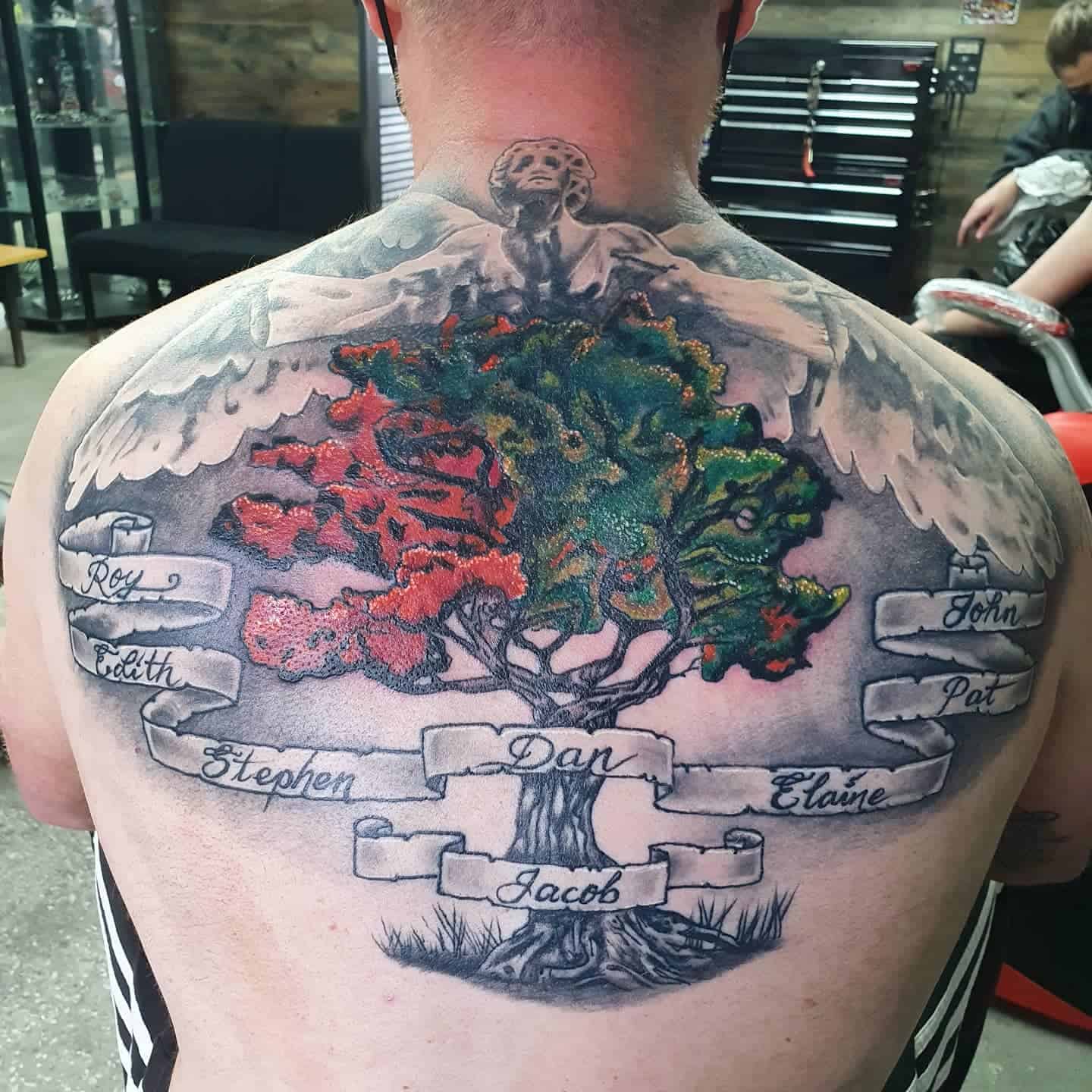 Tatuaje del árbol genealógico 3