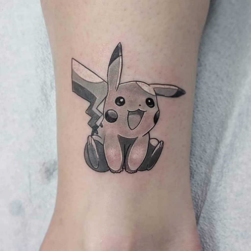 Idea de tatuaje artístico de Pikachu