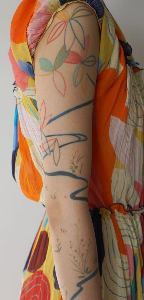 Jess Chen Flor Tatuaje