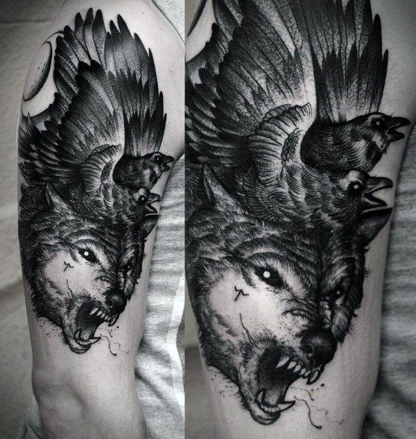 tatuaje de lobo