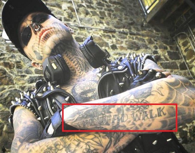 Rick Genest-THE DEAD WALK-Tattoo