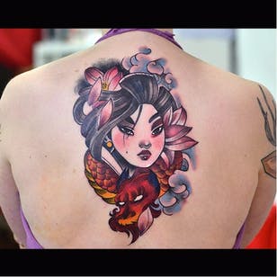 Tatuaje de Mulan de cammiyu en Instagram.  #mulan #disney #disneyprincess #chino #waltdisney