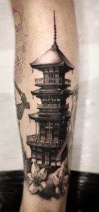 Tatuaje del templo japonés
