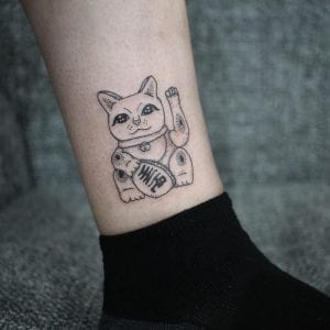 Tatuaje de Maneki Neko