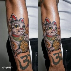 Tatuaje de Maneki Neko