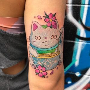 Tatuaje de Maneki Neko