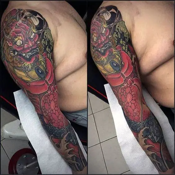 Tatuaje de manga raijin 