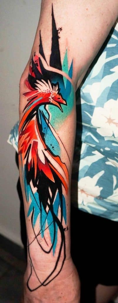 Acuarela tatuaje de Phoenix