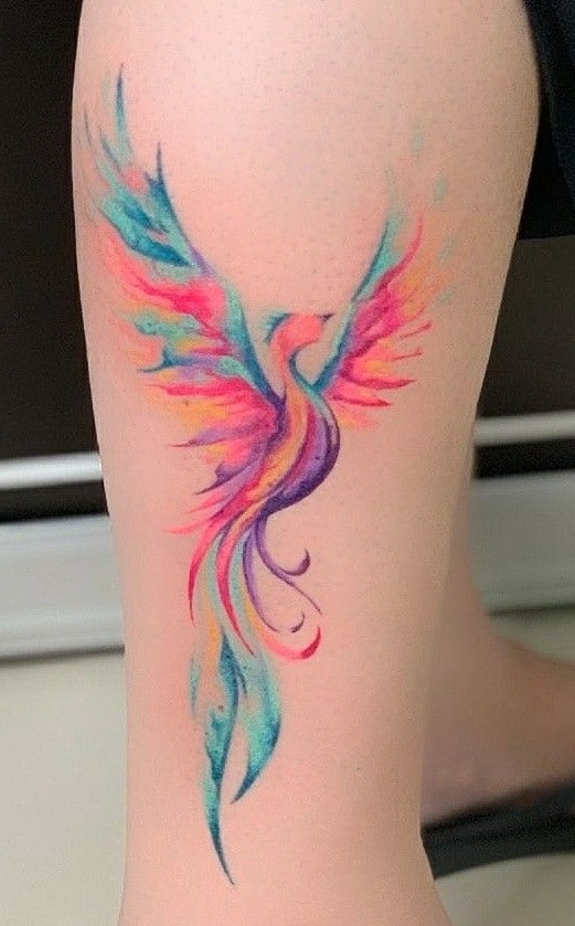 Acuarela tatuaje de Phoenix