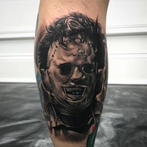 Tatuaje De Cara De Cuero