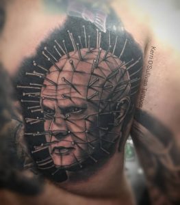 Tatuaje de cabeza de alfiler